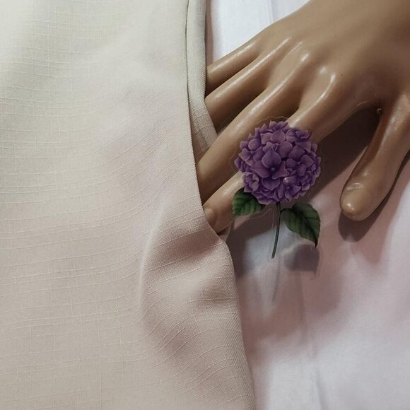 Beau Tiki, Like New, Men's, Tan, Linen, Hawaiian Shirt, Size XL - Picture 8 of 8